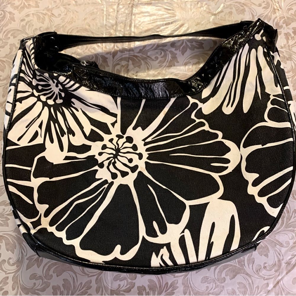 Tianni Handbag Hawaiian Hibiscus Flower Design Canvas & Vegan Leather Gorgeous